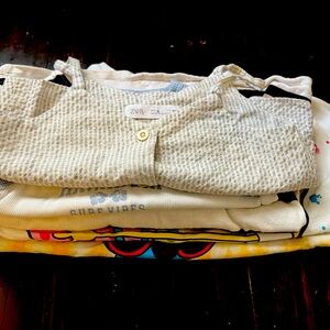 5 Zara girls tops size 8-9. Includes all 5